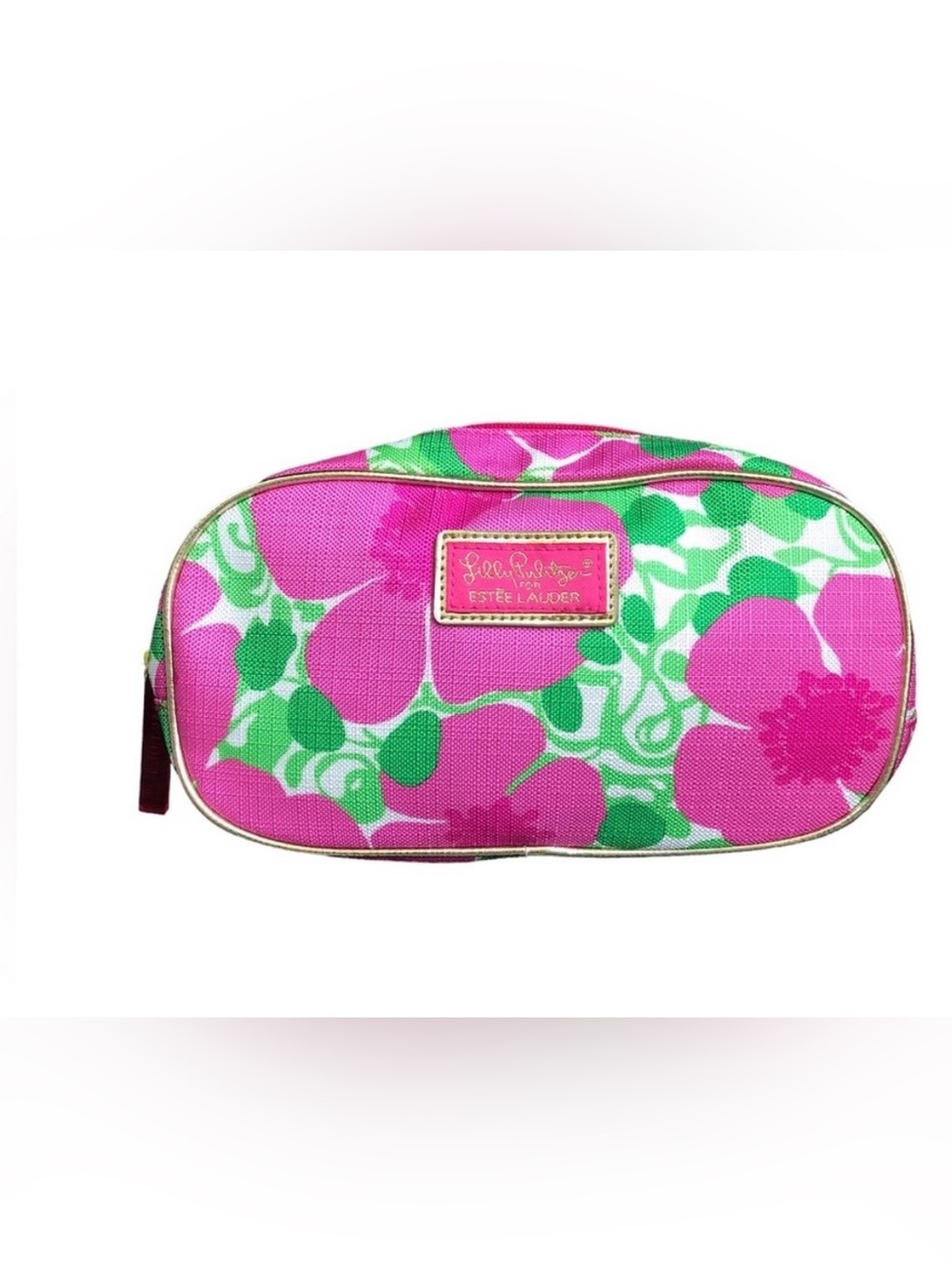 NWOT Lilly Pulitzer For Estée Lauder Cosmetic Floral Pink Bag